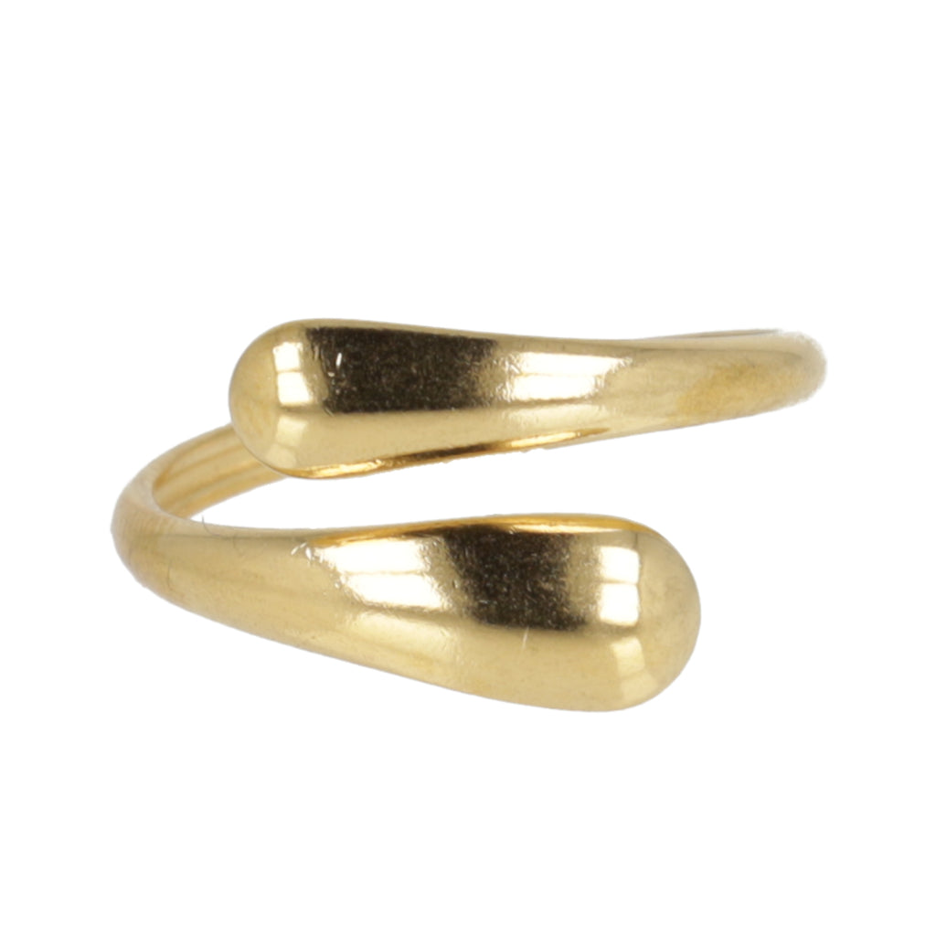 Droplet Ring (Gold Plated) - Sour Cherry