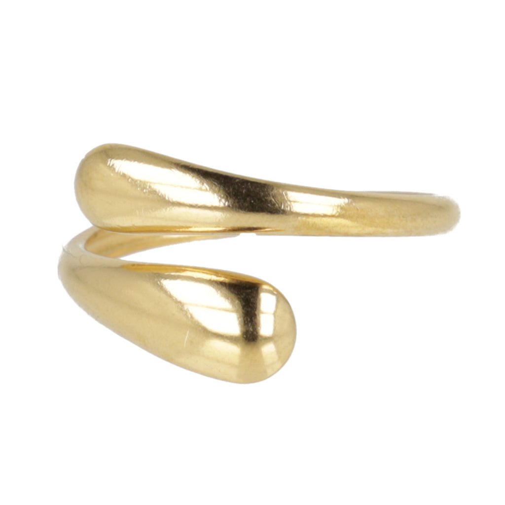 Droplet Ring (Gold Plated) - Sour Cherry