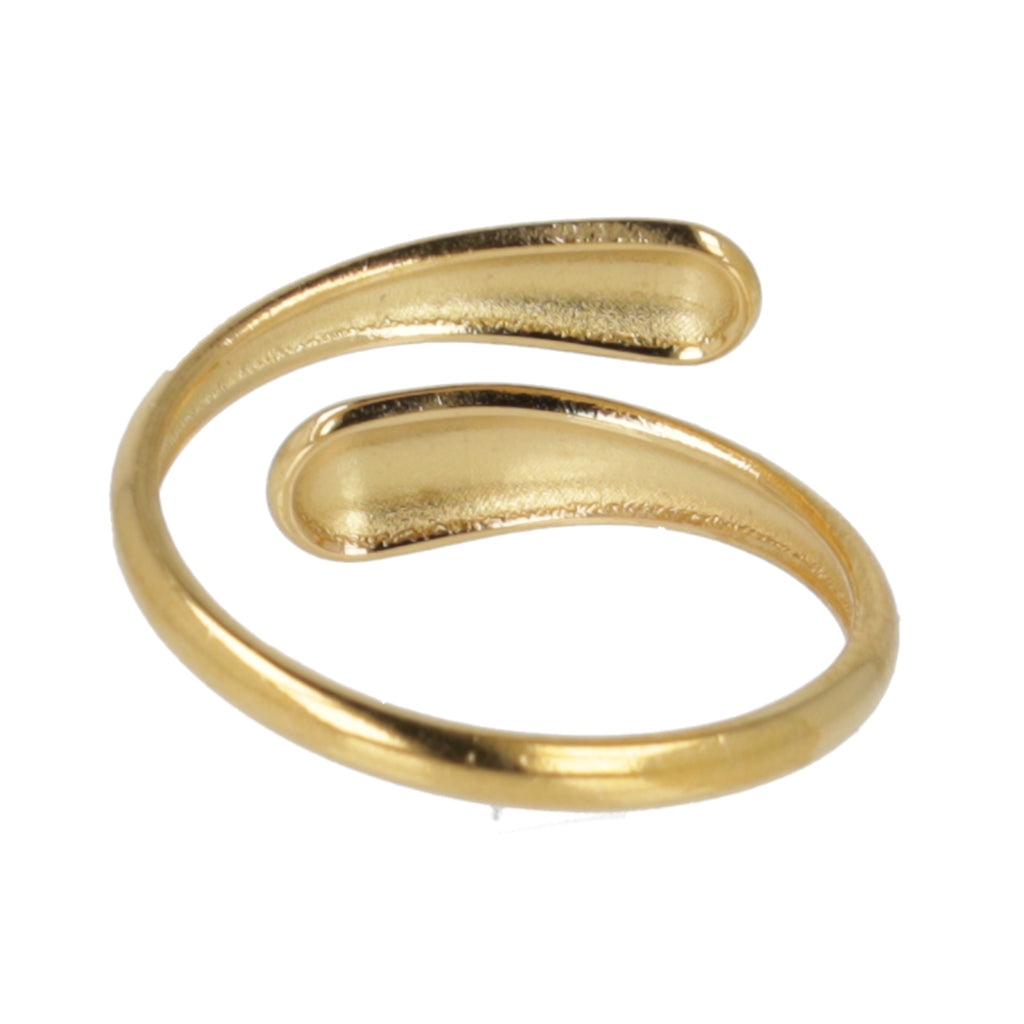 Droplet Ring (Gold Plated) - Sour Cherry