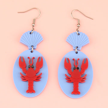 Earrings For A Sushi Restaurant (Blue) - Sour Cherry