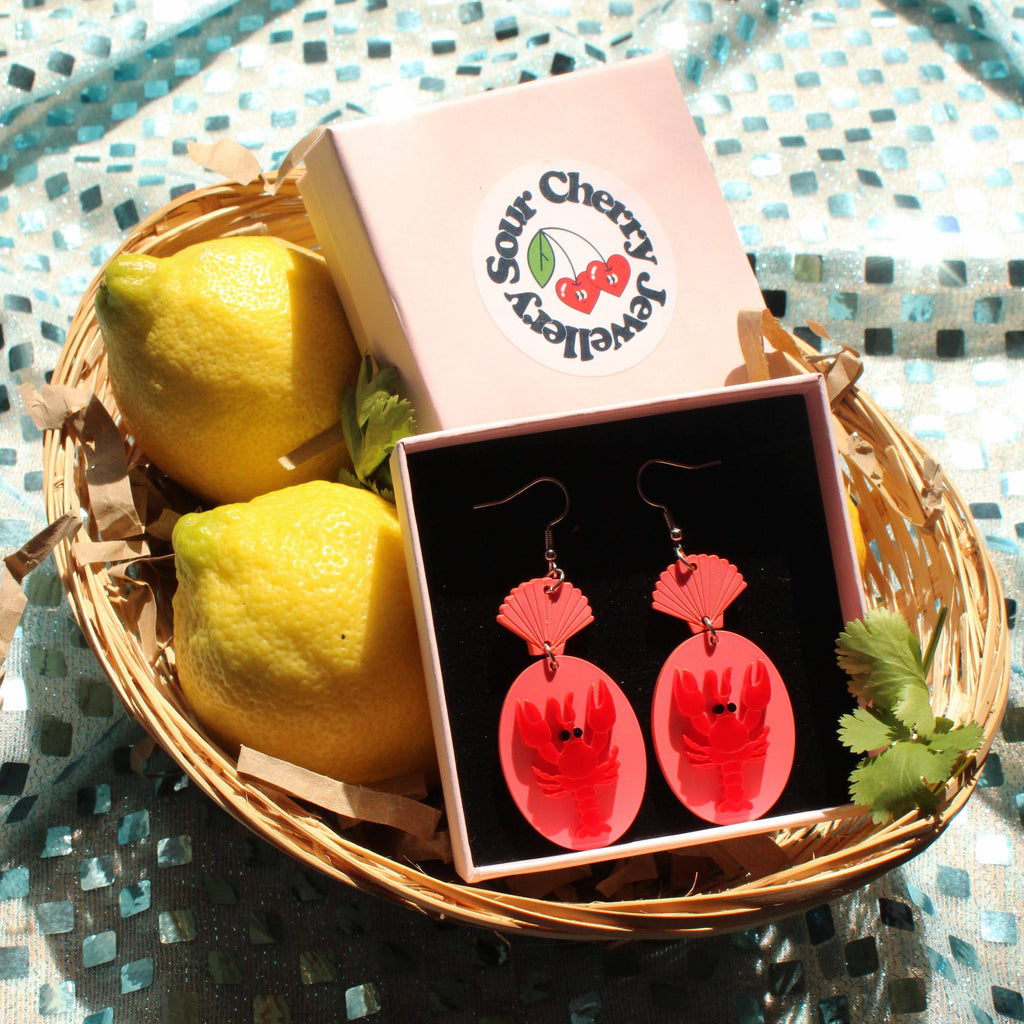 Earrings For A Sushi Restaurant (Pink) - Sour Cherry