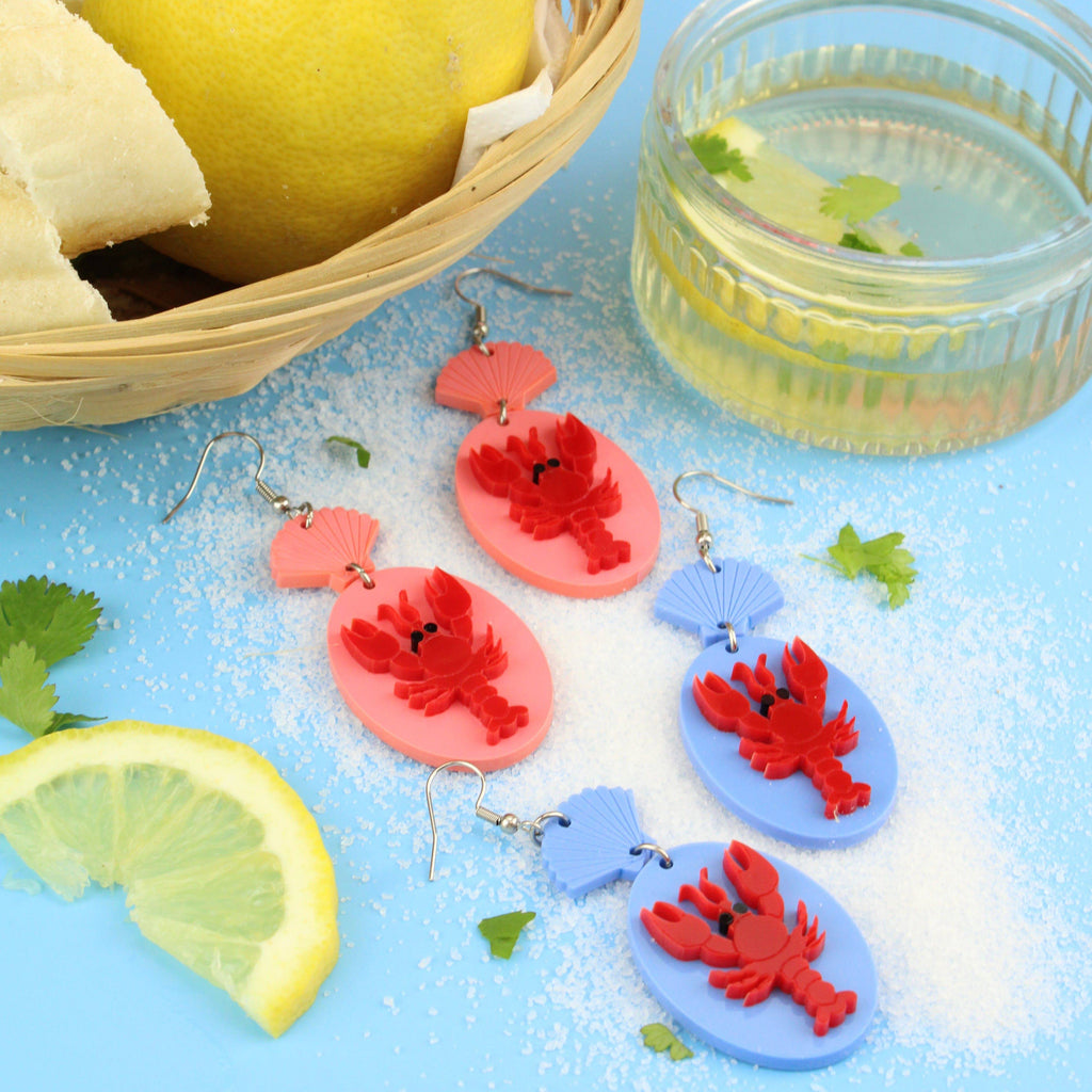 Earrings For A Sushi Restaurant (Blue) - Sour Cherry