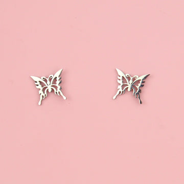 Ethereal style butterfly studs