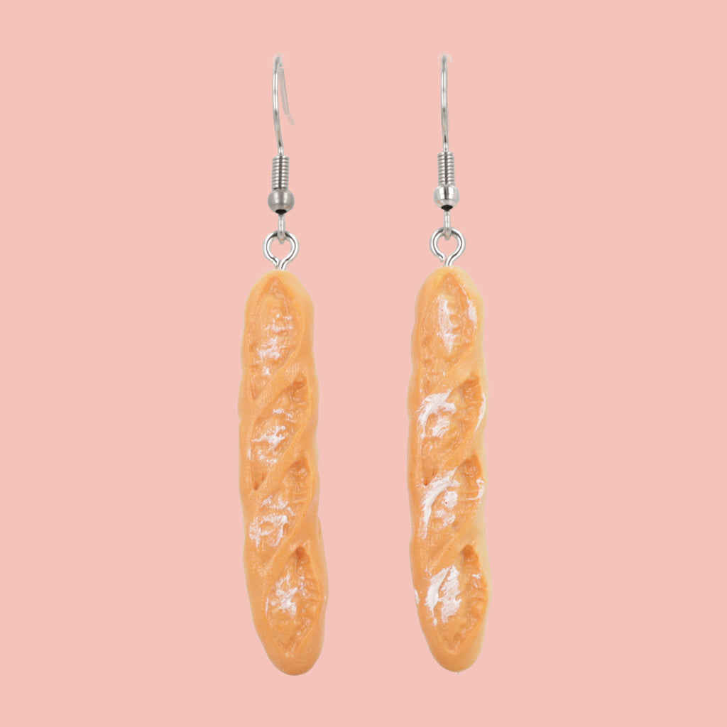 Garlic Bread! It's a Taste Sensation Earrings - Sour Cherry
