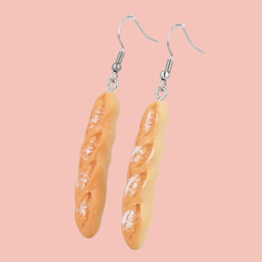 Garlic Bread! It's a Taste Sensation Earrings - Sour Cherry
