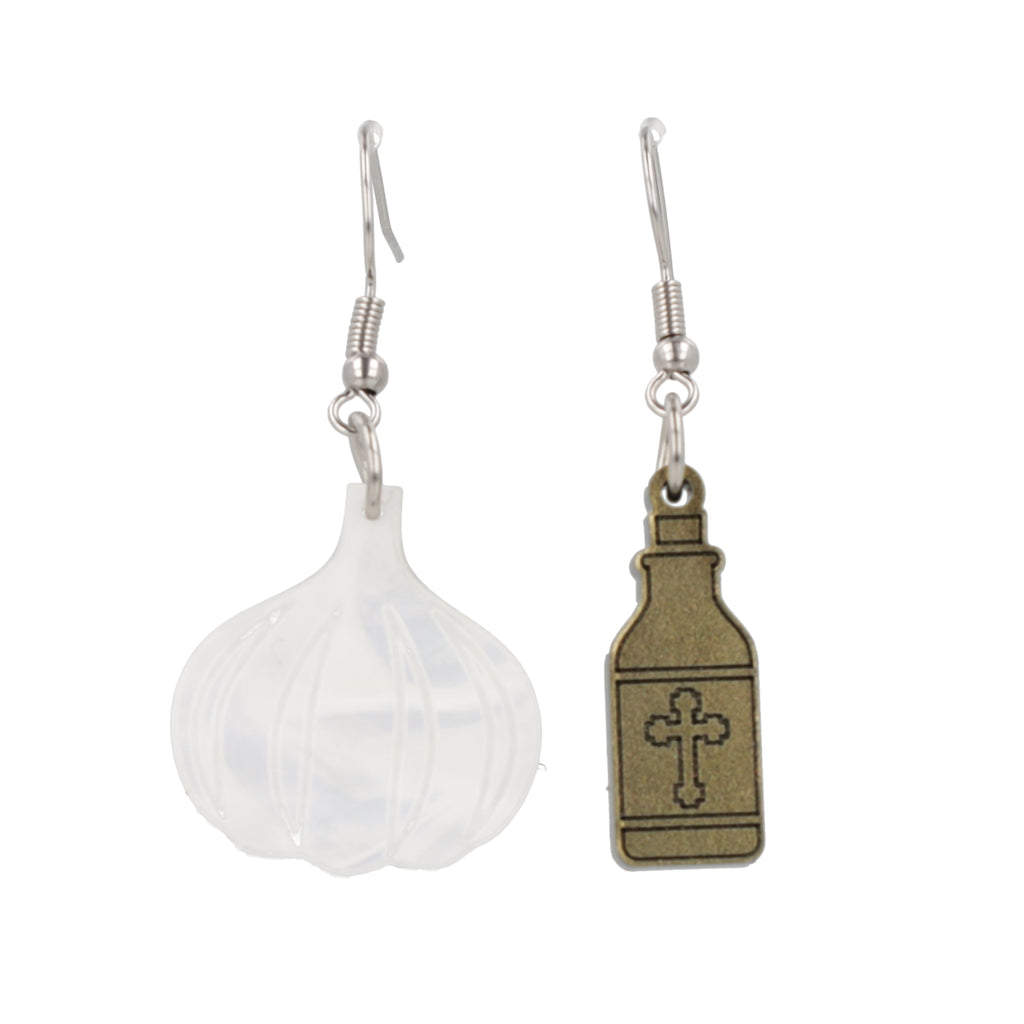 Garlic & Holy Water Earrings - Sour Cherry