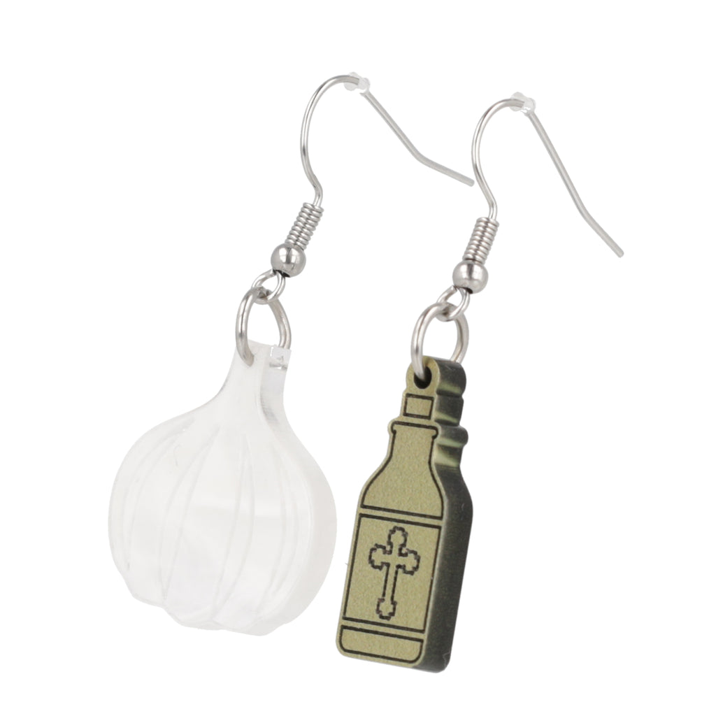 Garlic & Holy Water Earrings - Sour Cherry