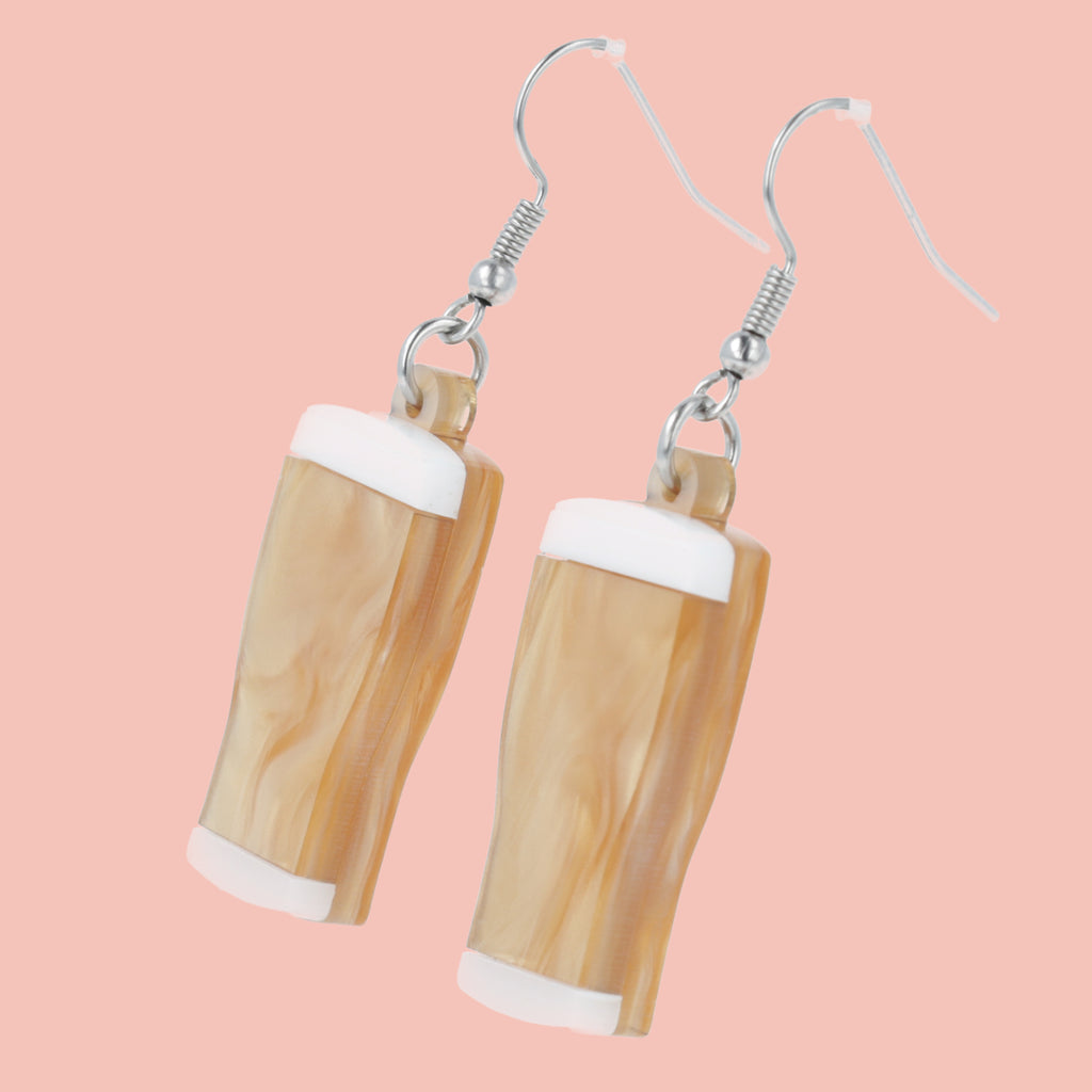 Get The Beers In Earrings - Sour Cherry