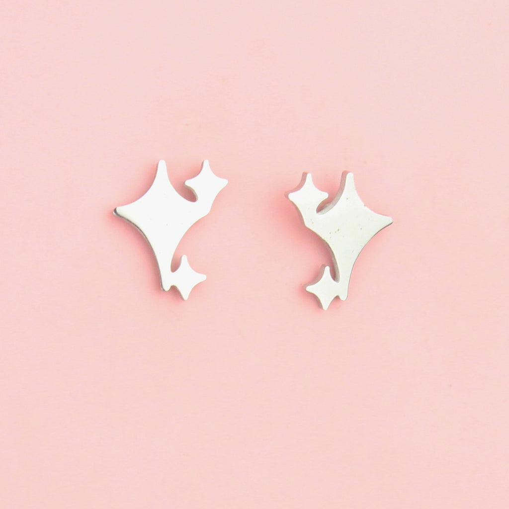 Glimmer Stud Earrings - Sour Cherry