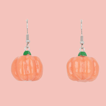 Gone Pumpkin Pickin Earrings - Sour Cherry