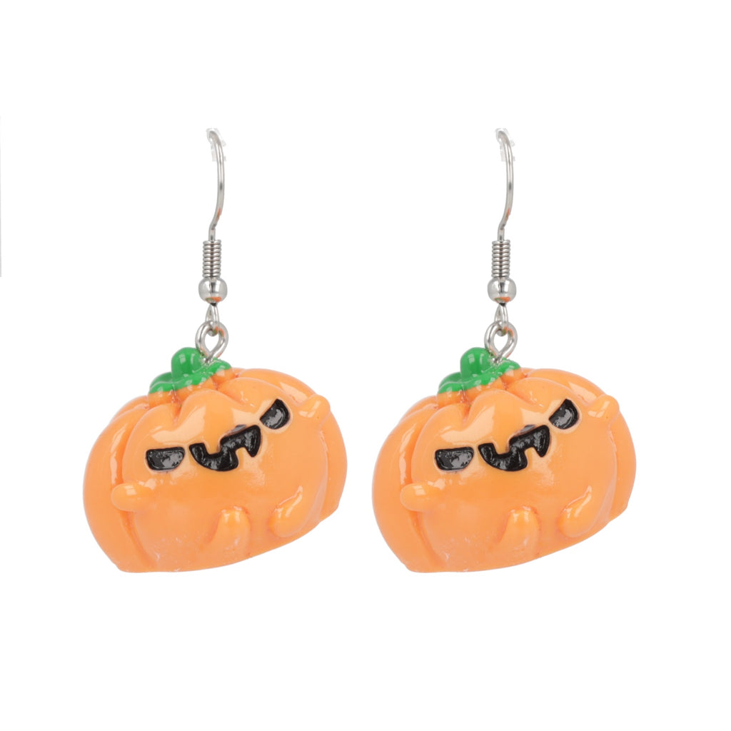 Gourds of the Undead Earrings - Sour Cherry