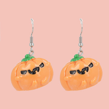 Gourds of the Undead Earrings - Sour Cherry