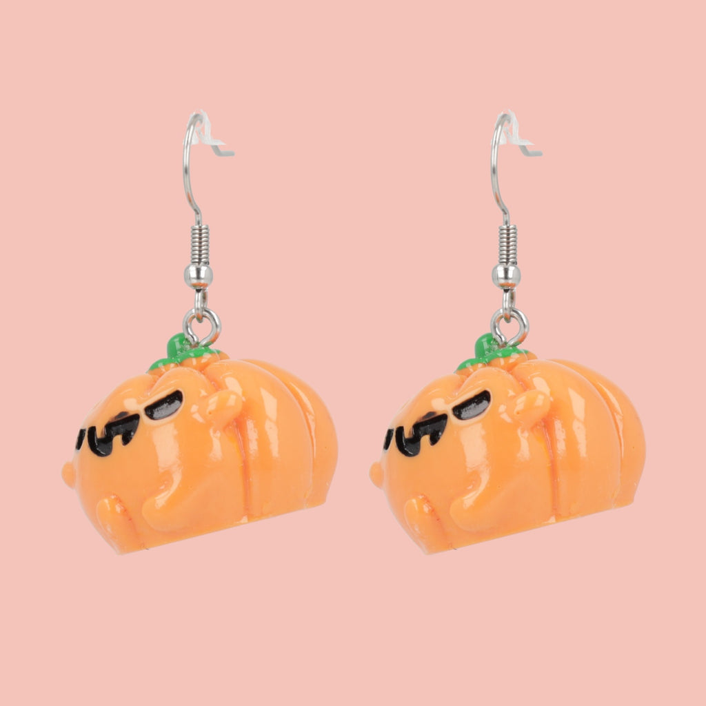 Gourds of the Undead Earrings - Sour Cherry