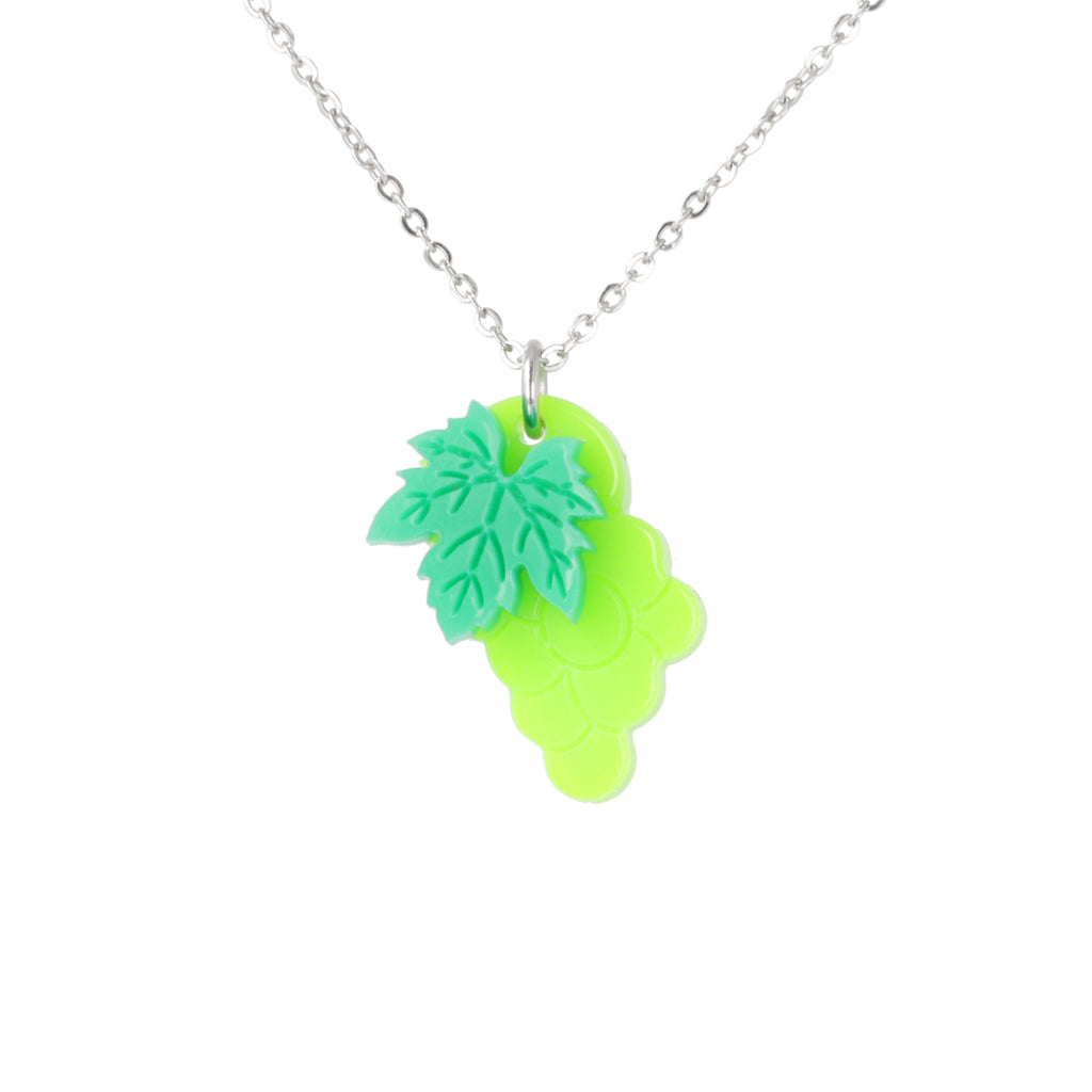 Green Grapes Necklace - Sour Cherry