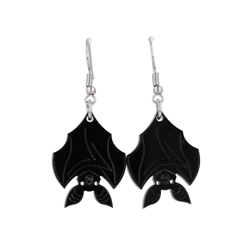 Hang In There Bat Earrings - Sour Cherry