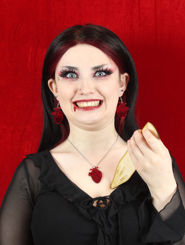 Heart-core Earrings - Sour Cherry