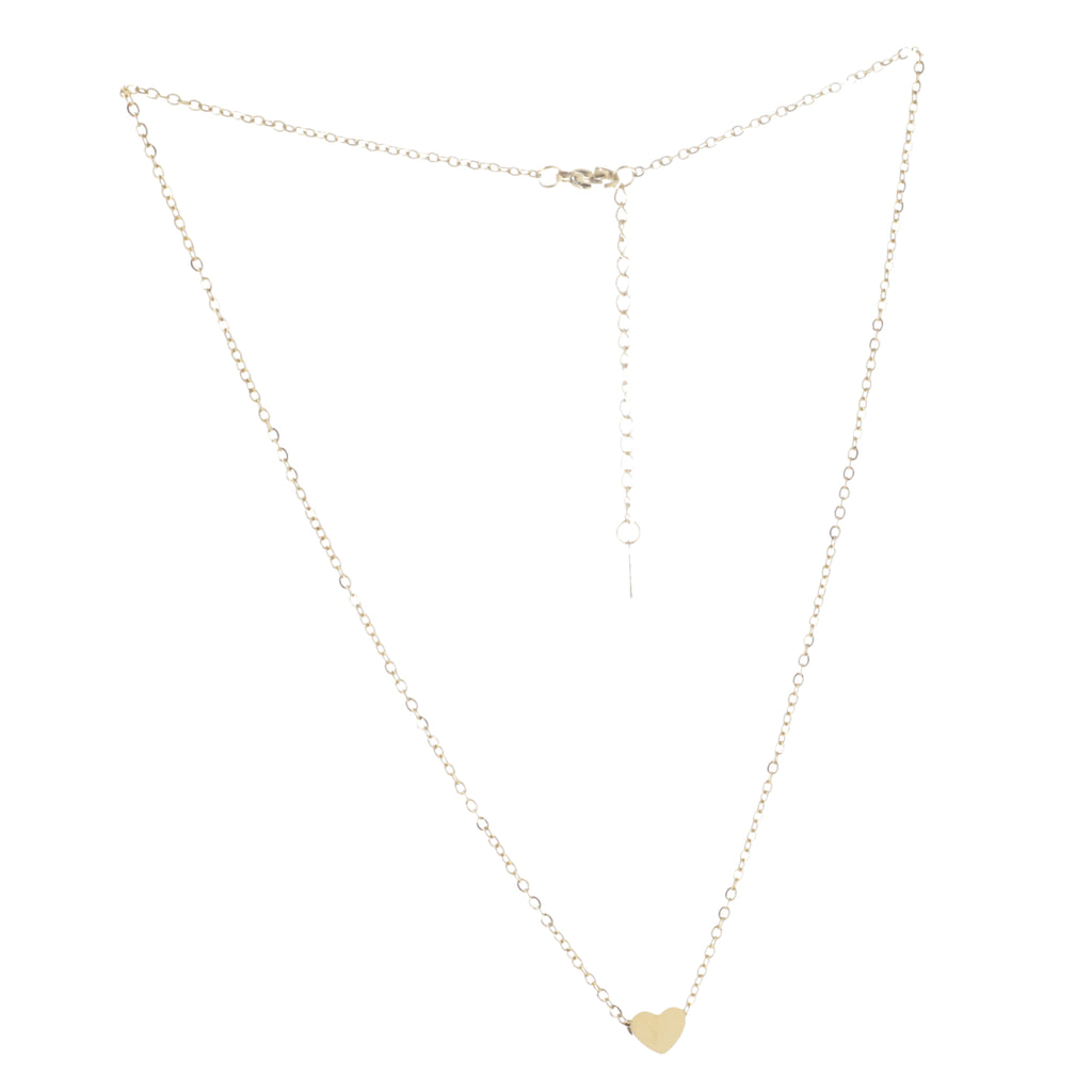 Heart Necklace (Gold Plated) - Sour Cherry
