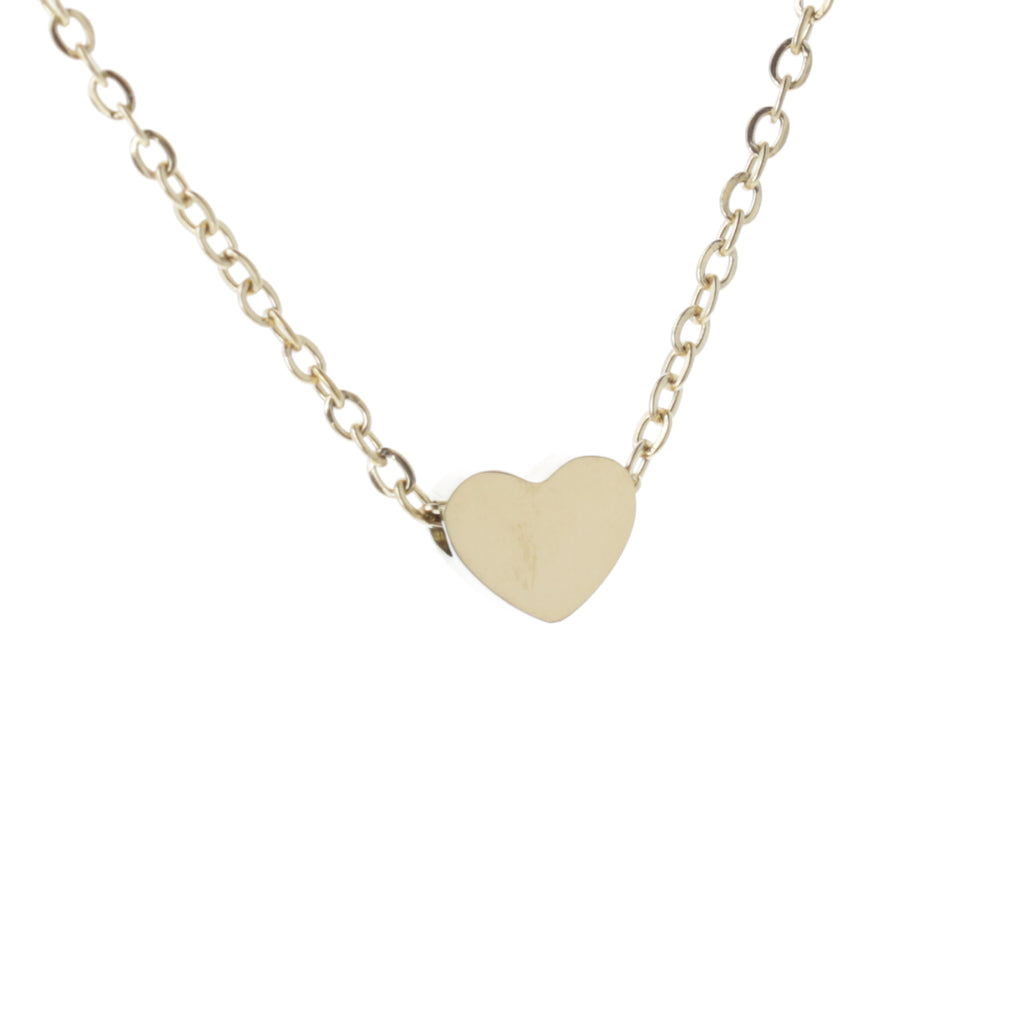 Heart Necklace (Gold Plated) - Sour Cherry