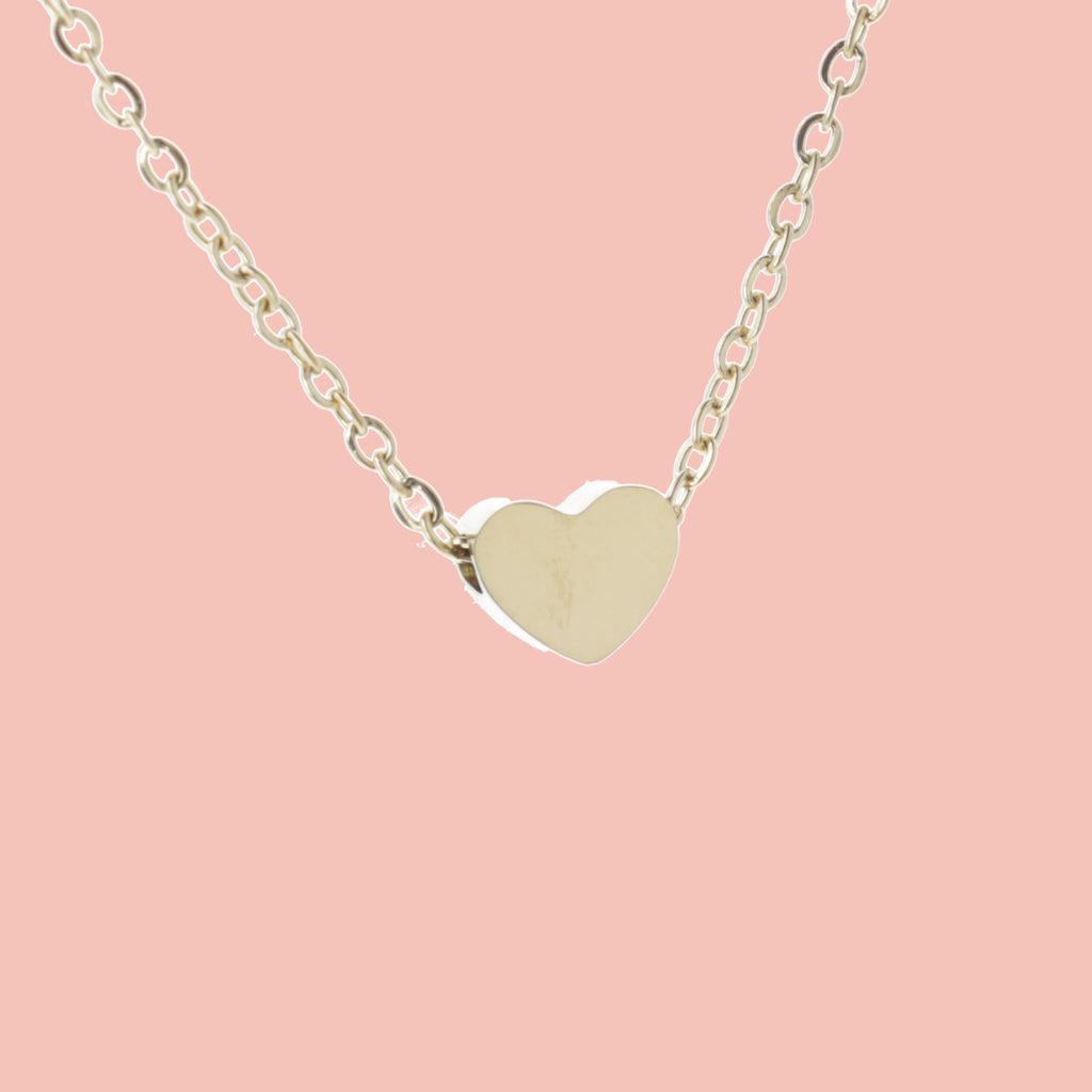 Heart Necklace (Gold Plated) - Sour Cherry