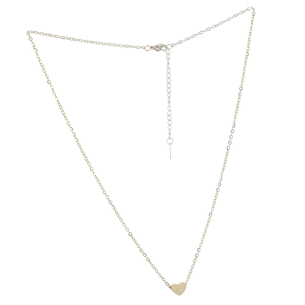 Heart Necklace (Gold Plated) - Sour Cherry