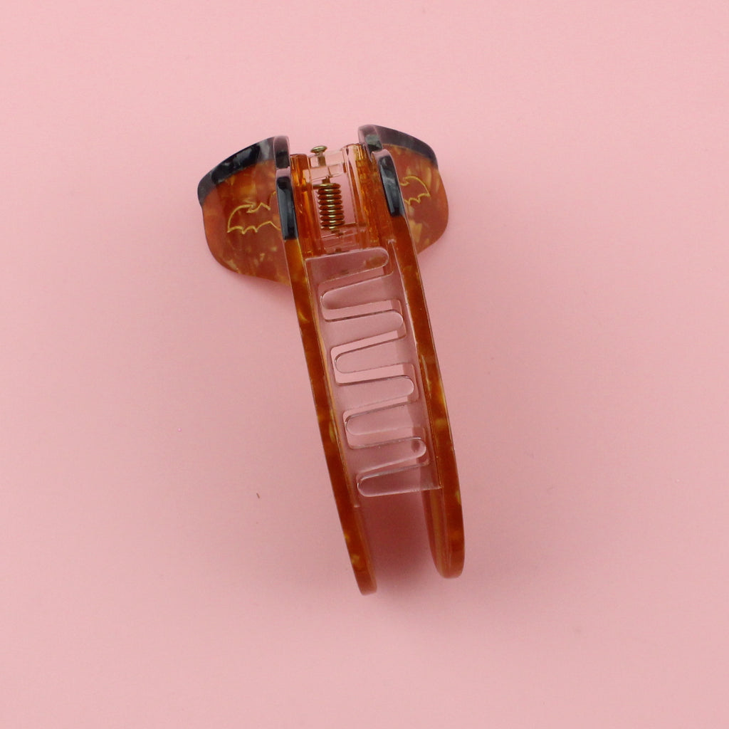 3D Claw Clip in the shape of a brown cowboy boot