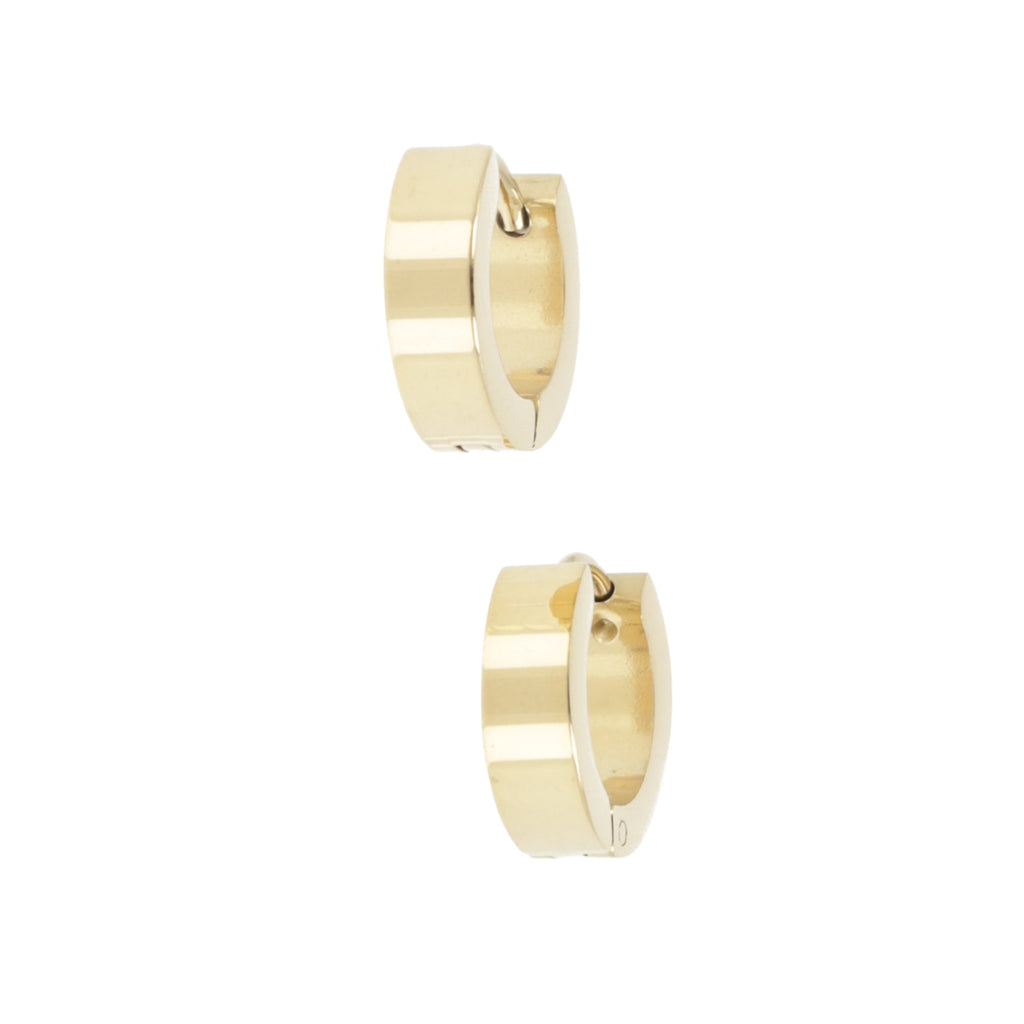 Huggie Hoop Earrings (Gold Plated) - Sour Cherry