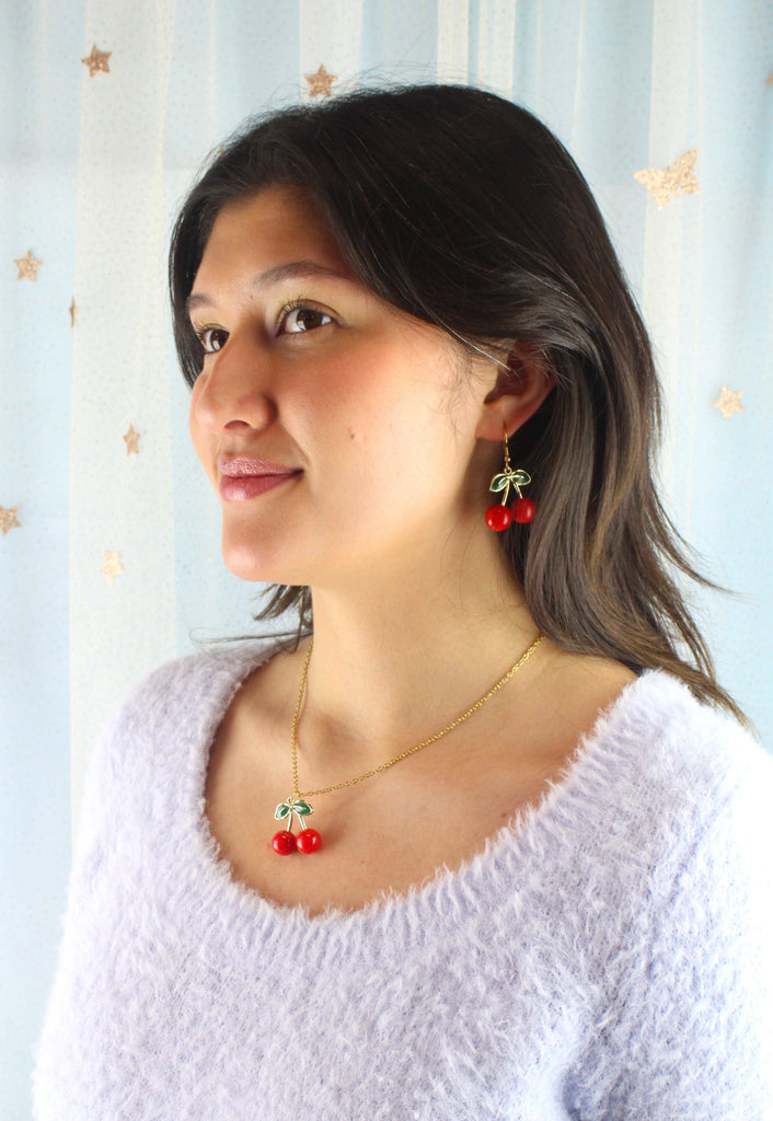 Cherry Bomb Necklace - Sour Cherry