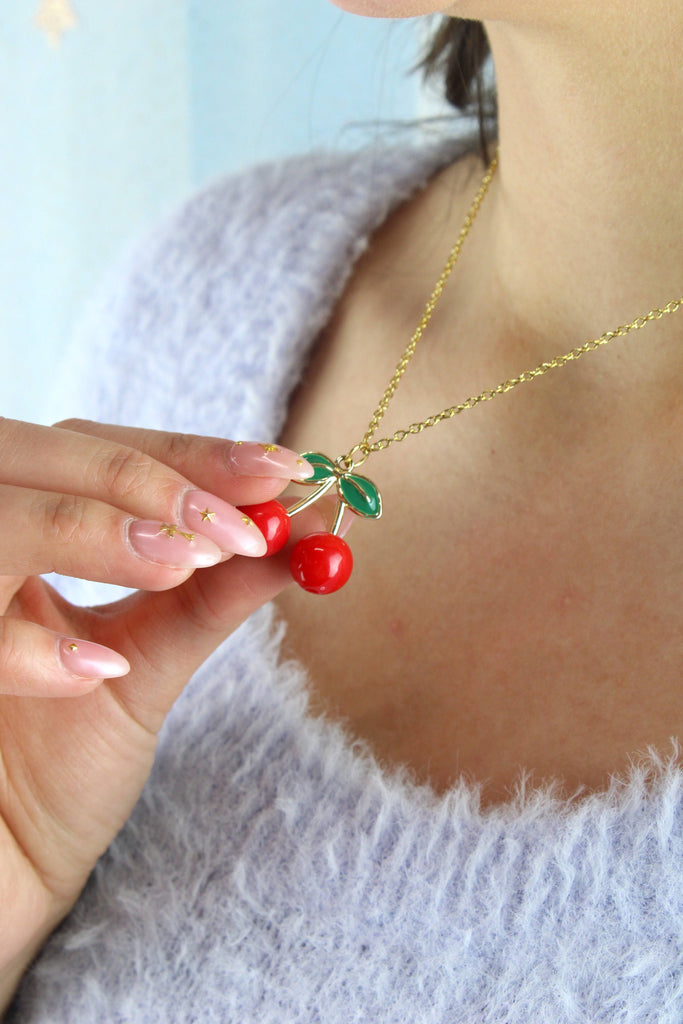 Cherry Bomb Necklace - Sour Cherry