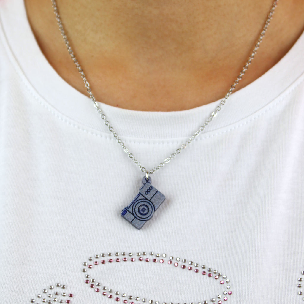 Say Cheese! Digital Camera Necklace - Sour Cherry