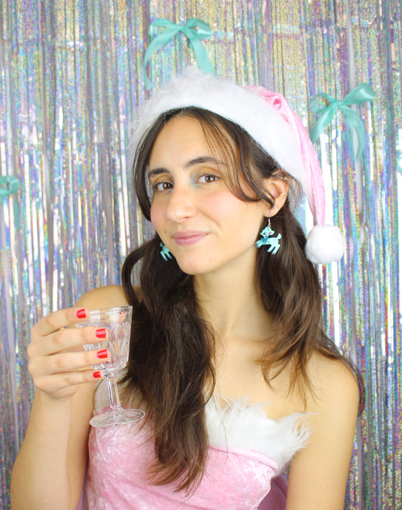 Oh Deer! Earrings - Blue - Sour Cherry