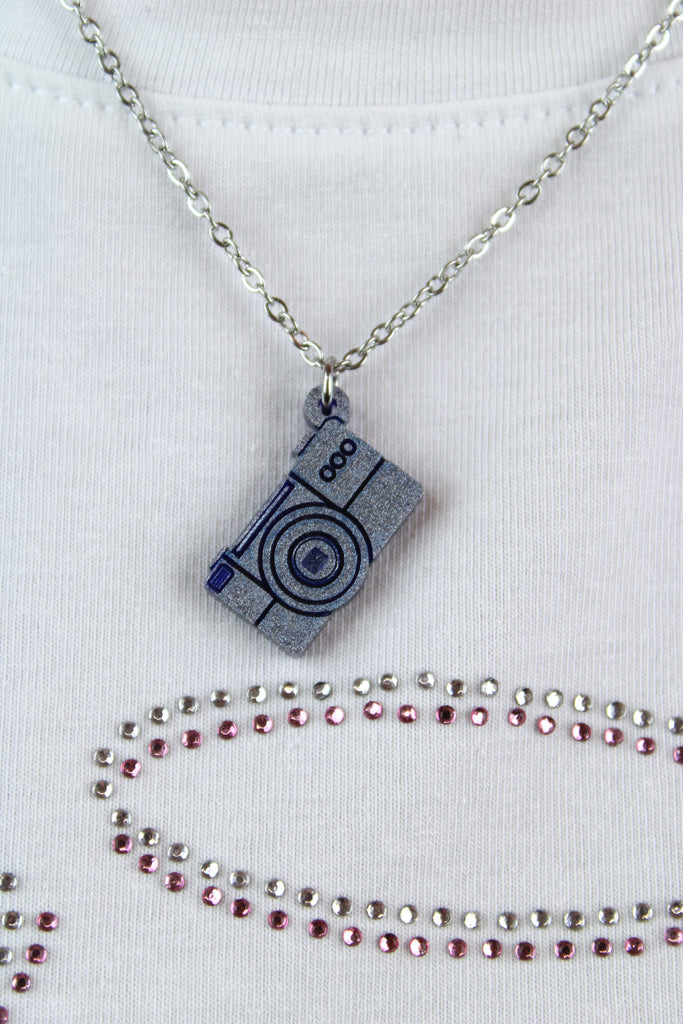 Say Cheese! Digital Camera Necklace - Sour Cherry