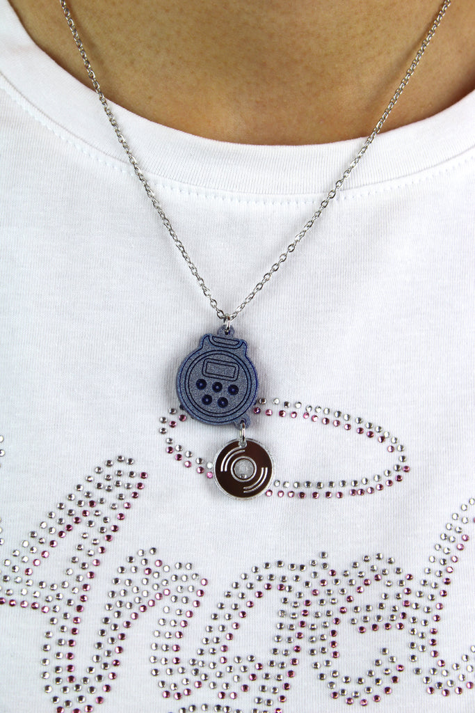 Headphones On! Walkman Necklace - Sour Cherry