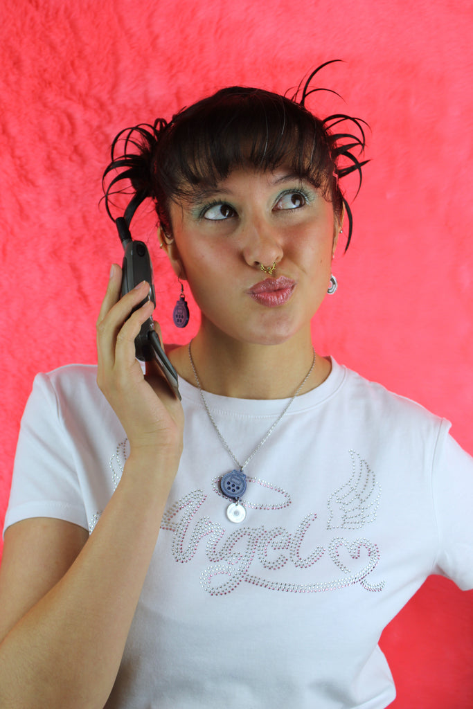 Headphones On! Walkman Necklace - Sour Cherry