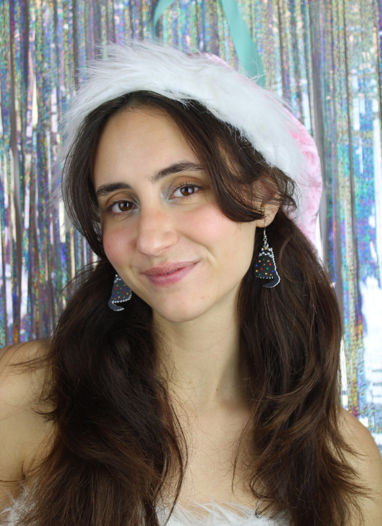 Meowy Christmas Earrings - Sour Cherry