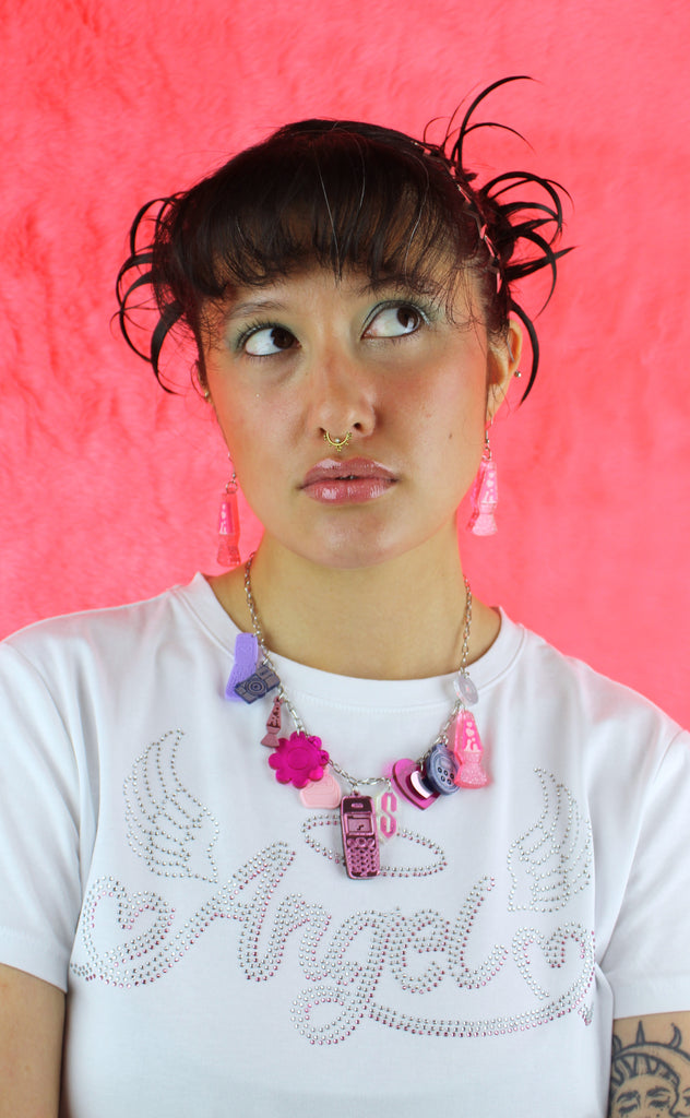Live, Laugh, Lava Lamp Earrings - Sour Cherry