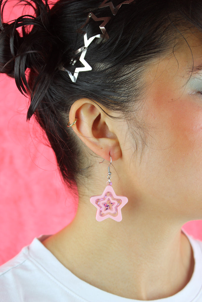Star Girl Earrings - Sour Cherry