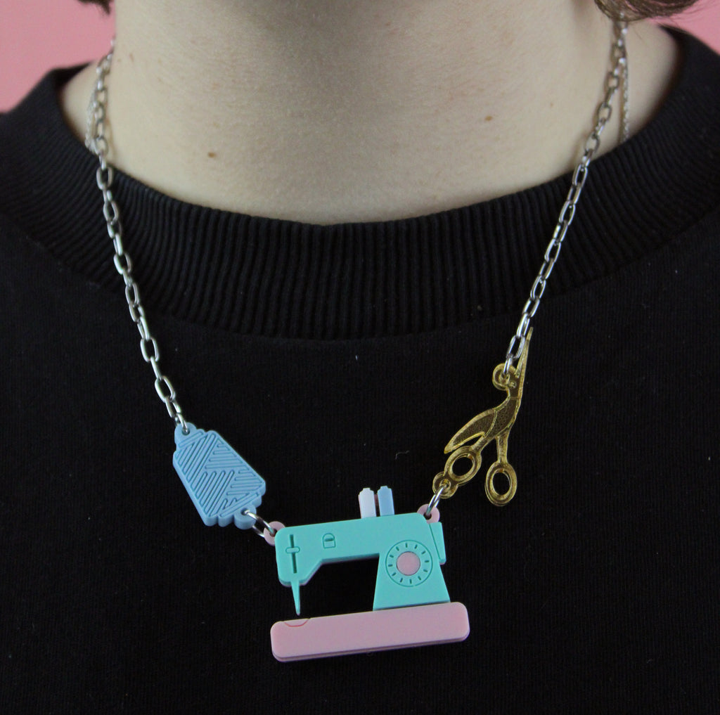 Thready Set Go Necklace - Sour Cherry