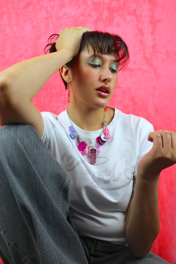 Live, Laugh, Lava Lamp Earrings - Sour Cherry