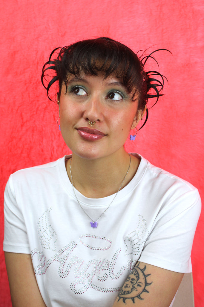 You're My Butterfly, Sugar Baby Necklace (Lilac) - Sour Cherry