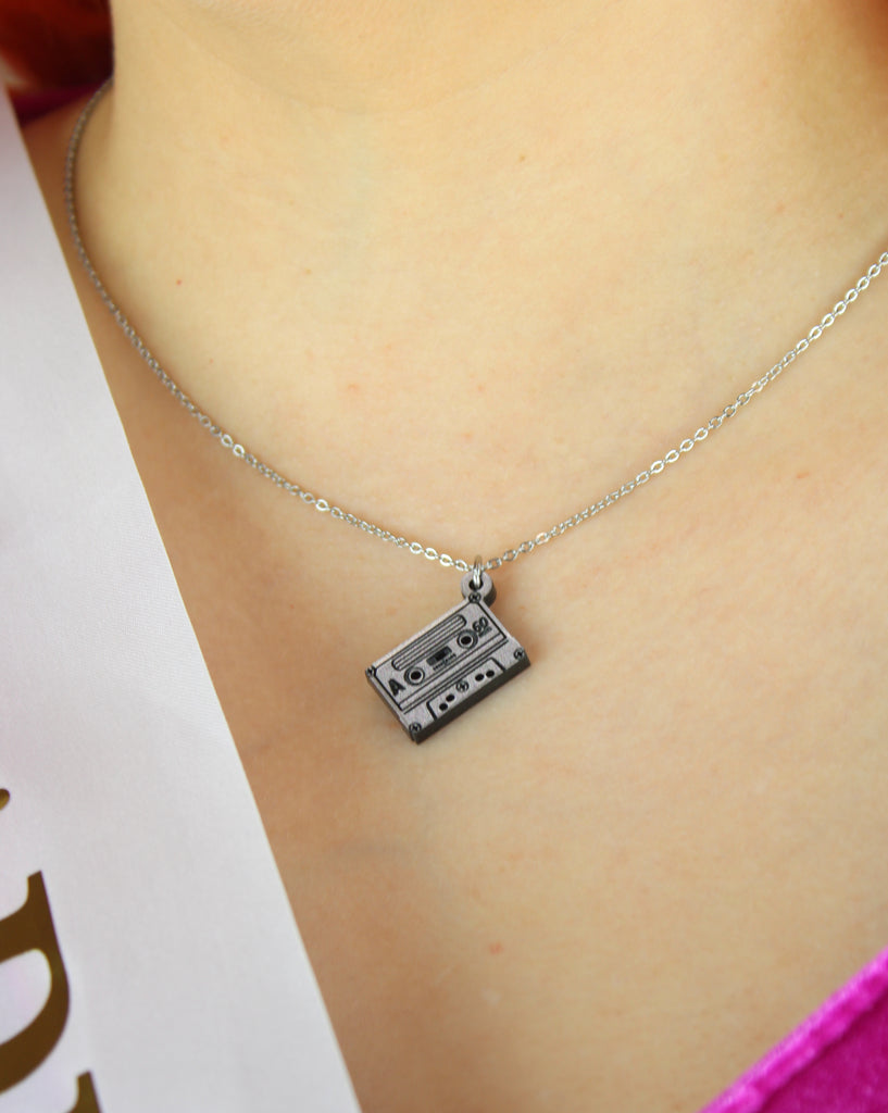 Mix It Up Tape Necklace - Sour Cherry