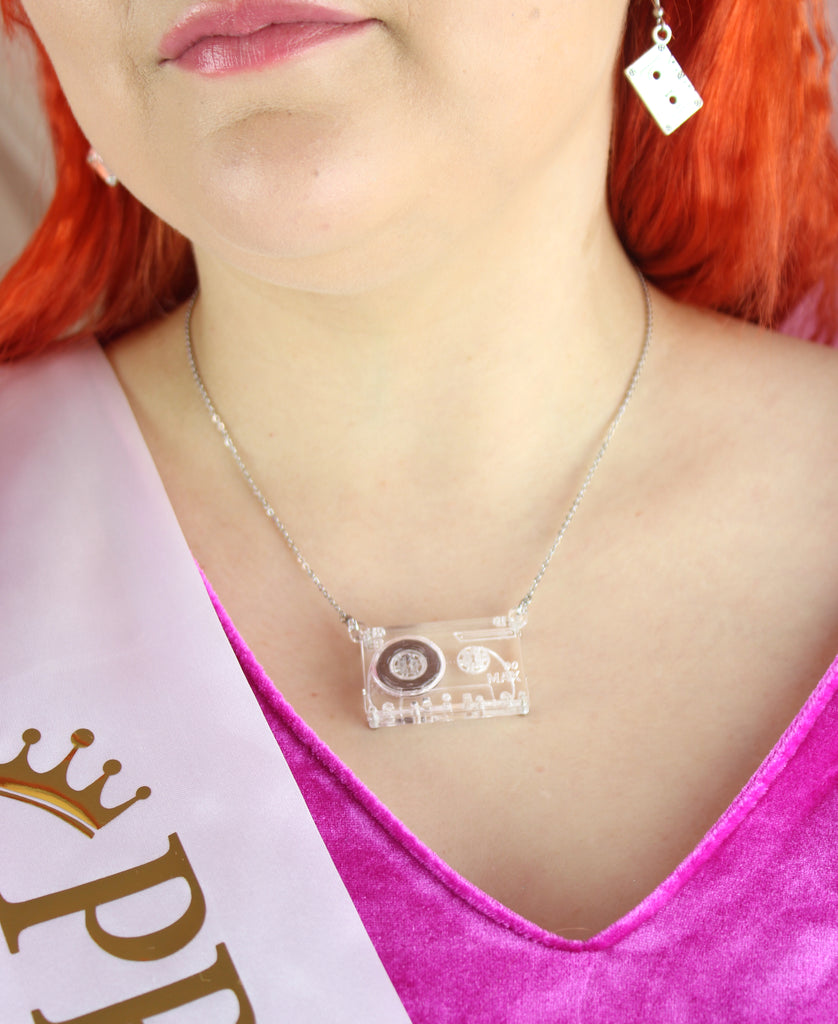 I Made You A Mix Tape Necklace - Sour Cherry