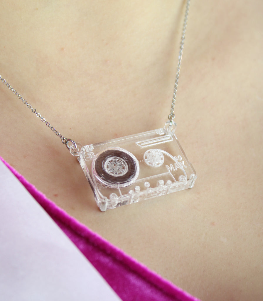 I Made You A Mix Tape Necklace - Sour Cherry