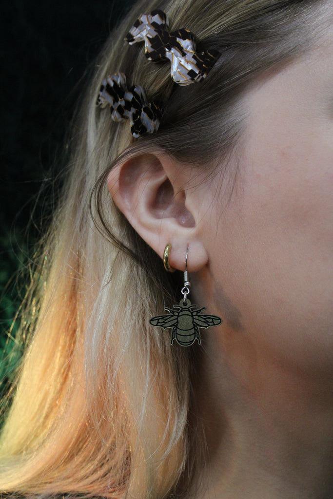 To Bee Or Not To Bee Earrings - Sour Cherry