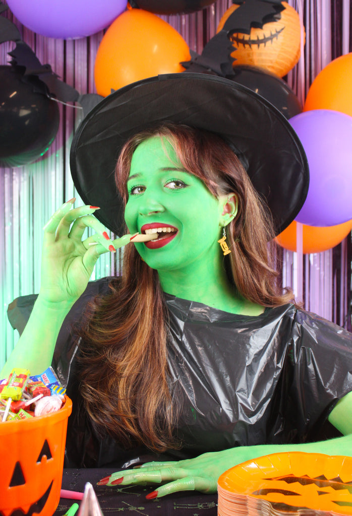 Trick or Treat Earrings - Orange - Sour Cherry