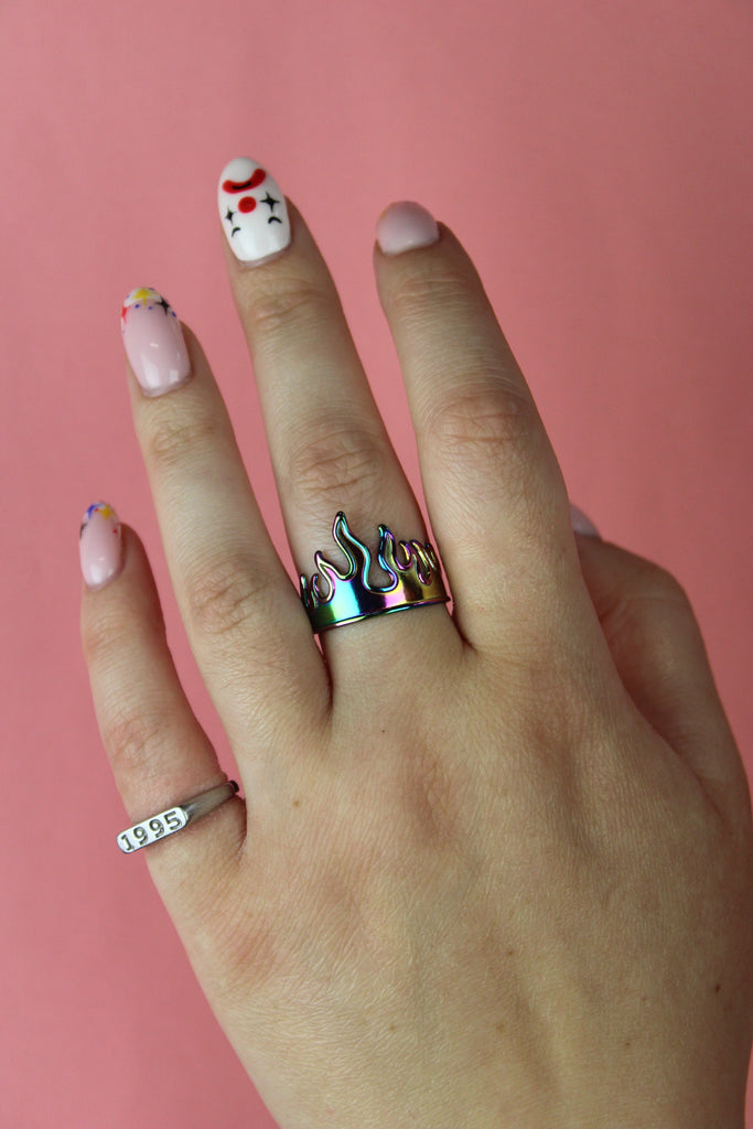 Too Hot To Handle Ring (Rainbow) - Sour Cherry