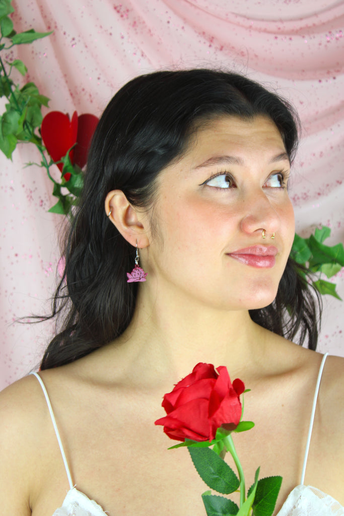 Stupid Cupid Earrings - Pink - Sour Cherry