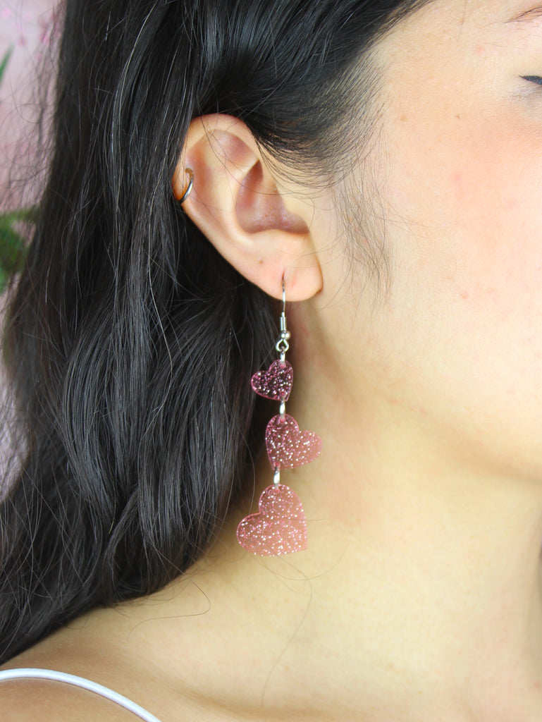 Love Is In The Air Earrings - Pink - Sour Cherry