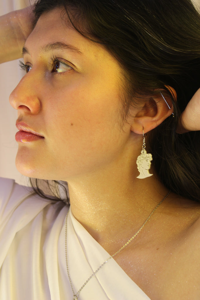 David Bust Earrings - Sour Cherry
