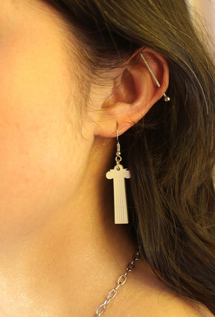 Column Earrings - Sour Cherry
