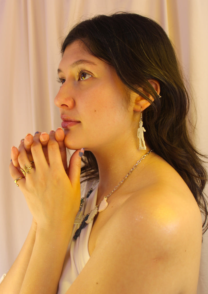 David Sculpture Earrings - Sour Cherry